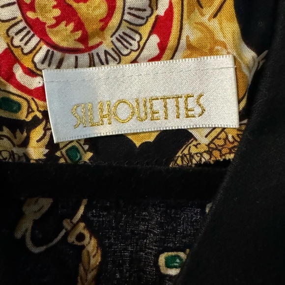 90s Baroque Black Gold Chain Clock Pattern Versace Style Print Bomber Jacket - Picture 3 of 12